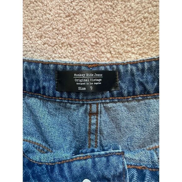 Monkey Ride Original Utility Barrel Mom Vintage Jeans 9 NWOT - Picture 11 of 11